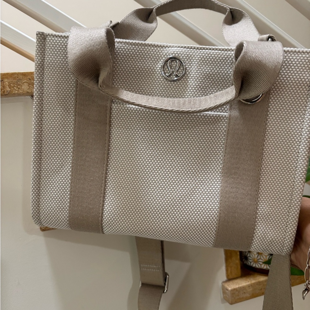 LULULEMON Two-Tone Canvas mini Tote bag